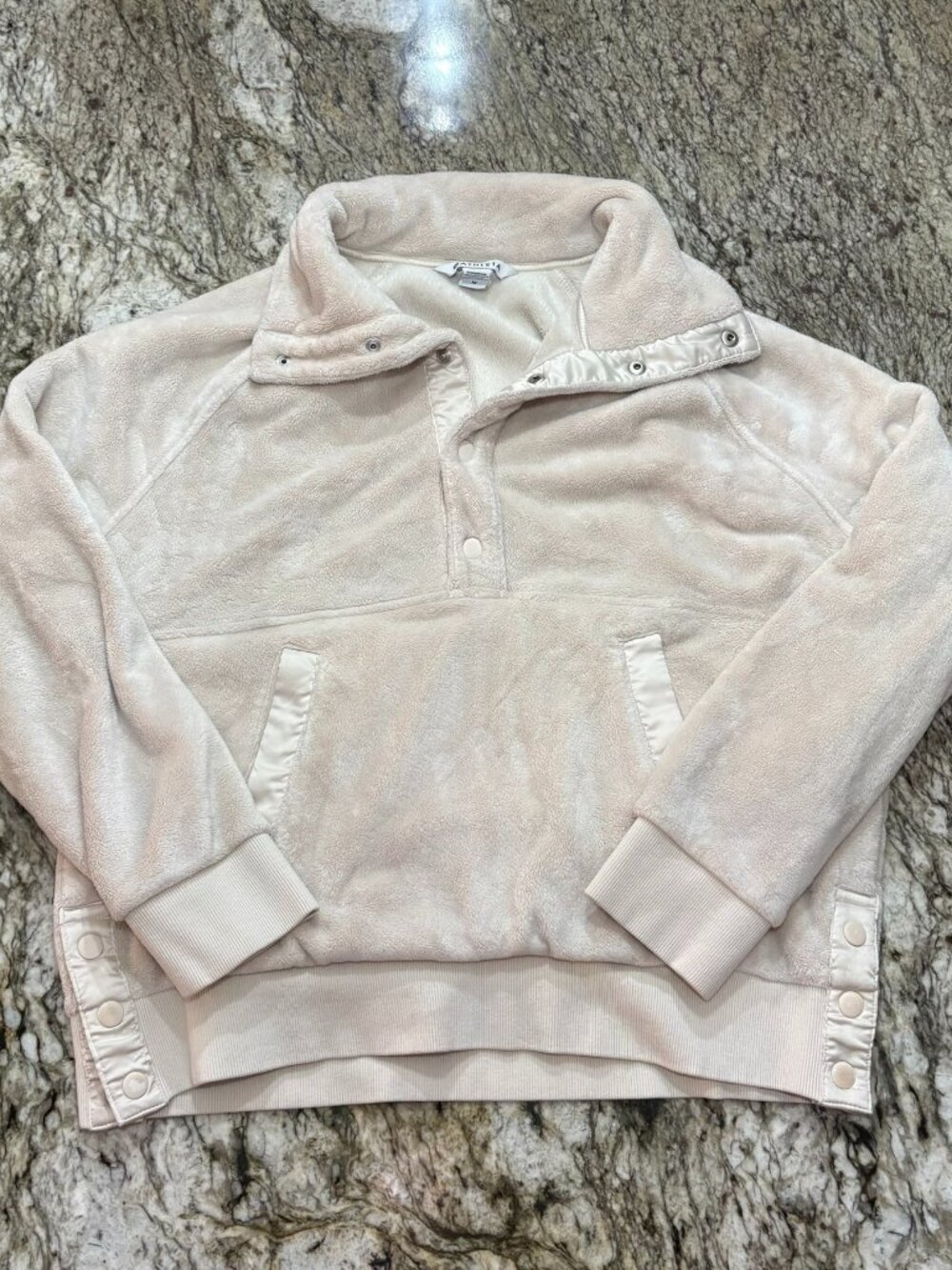 Athleta Recover Cozy Snap Front Sweatshirt